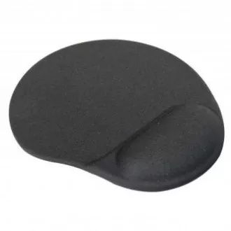 Podloga za miško, ergonomska, gel, črna, logotip, PRODAJA