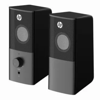 HP zvočniki DHS-2101, 2.0, 6 W, črni, nadzor glasnosti, namizni, 3,5-milimetrski priključek (USB), PRODAJA