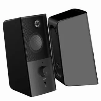 HP zvočniki DHS-2101, 2.0, 6 W, črni, nadzor glasnosti, namizni, 3,5-milimetrski priključek (USB), PRODAJA