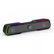 HP Soundbar DHE-6002, 2.0, 6 W, črna, osvetljena
