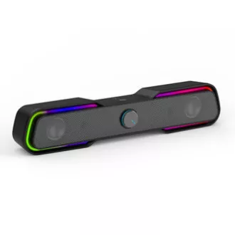HP Soundbar DHE-6002, 2.0, 6 W, črna, osvetljena
