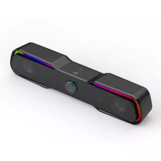 HP Soundbar DHE-6002, 2.0, 6 W, črna, osvetljena