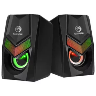 Zvočniki Marvo SG-118, 6 W, črni, osvetljeni