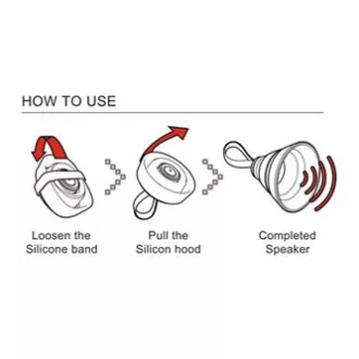 YZSY Bluetooth zvočnik SALI, 1.0, 3W, modri, nadzor glasnosti, zložljiv, odporen na vodo