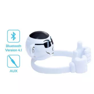 Promate Bluetooth zvočnik Ape, Li-Ion, 1.0, 3W, bel, za otroke, nosilec za telefon, PRODAJA