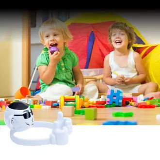 Promate Bluetooth zvočnik Ape, Li-Ion, 1.0, 3W, bel, za otroke, nosilec za telefon, PRODAJA