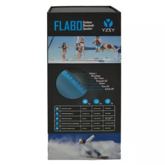 YZSY Bluetooth zvočnik FLABO, 2x5W, modri, nadzor glasnosti, PRODAJA