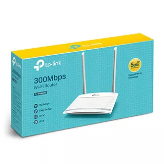 Usmerjevalnik TP-LINK TL-WR820N 2,4 GHz, podaljšek, dostopna točka, IPv6, 300 Mb/s, zunanja fiksna antena, 802.11n, VLAN, WPS, omrežje za goste