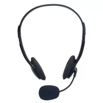 Defender Aura HN-102 slušalke z mikrofonom, žične, črne, odprte, 2x 3,5 mm priključek