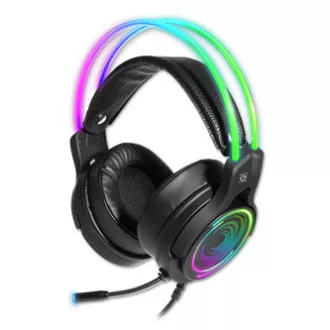 Defender Cosmo Pro RGB gaming slušalke z mikrofonom, žične, črne, 7.1 (virtualne), 50 mm gonilniki tipa USB Defender Cosmo Pro RGB gaming slušalke z mikrofonom, žične, črne, 7.1 (virtualne), 50 mm gonilniki tipa USB