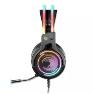 Defender Cosmo Pro RGB gaming slušalke z mikrofonom, žične, črne, 7.1 (virtualne), 50 mm gonilniki tipa USB Defender Cosmo Pro RGB gaming slušalke z mikrofonom, žične, črne, 7.1 (virtualne), 50 mm gonilniki tipa USB