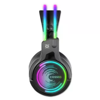 Defender Cosmo Pro RGB gaming slušalke z mikrofonom, žične, črne, 7.1 (virtualne), 50 mm gonilniki tipa USB Defender Cosmo Pro RGB gaming slušalke z mikrofonom, žične, črne, 7.1 (virtualne), 50 mm gonilniki tipa USB