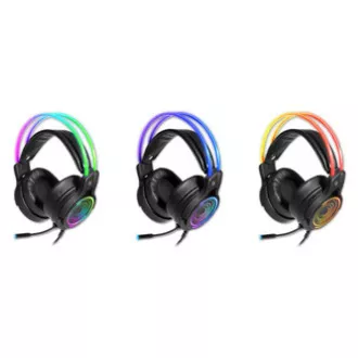 Defender Cosmo Pro RGB gaming slušalke z mikrofonom, žične, črne, 7.1 (virtualne), 50 mm gonilniki tipa USB Defender Cosmo Pro RGB gaming slušalke z mikrofonom, žične, črne, 7.1 (virtualne), 50 mm gonilniki tipa USB