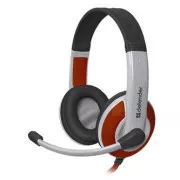 Defender Warhead G-120 gaming slušalke z mikrofonom, žične, belo-rdeče, 2x 3,5 mm priključek
