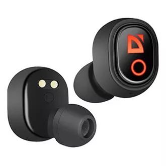 Defender Twins 639 slušalke z mikrofonom, brezžične, črne, slušalke, BT 5.0, TWS, polnilno ohišje z powerbankom tip bluetooth,
