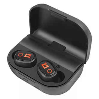 Defender Twins 639 slušalke z mikrofonom, brezžične, črne, slušalke, BT 5.0, TWS, polnilno ohišje z powerbankom tip bluetooth,