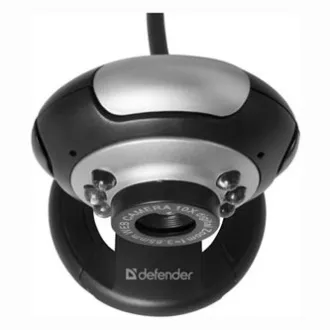 Defender C-110 Spletna kamera, črna/siva, 0,3 Mpix, USB 2.0, za prenosni računalnik/LCD