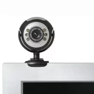Defender C-110 Spletna kamera, črna/siva, 0,3 Mpix, USB 2.0, za prenosni računalnik/LCD