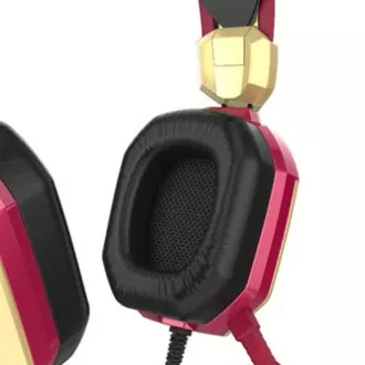 E-blue IRON MAN EHS908 gaming slušalke z mikrofonom, žične, rdeče, 2x 3,5 mm jack USB, PRODAJA E-blue IRON MAN EHS908 gaming slušalke z mikrofonom, žične, rdeče, 2x 3,5 mm jack USB, PRODAJA