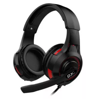Genius HS-G600V slušalke z mikrofonom, žične, črne, 2.0, igralne slušalke, 40 mm gonilniki tipa 2x 3,5 mm priključek   USB