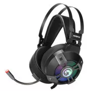 Marvo HG9015G slušalke z mikrofonom, žične, črne, 7.1 (virtualne), USB