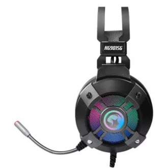 Marvo HG9015G slušalke z mikrofonom, žične, črne, 7.1 (virtualne), USB