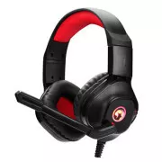 Marvo HG8929 slušalke z mikrofonom, žične, črne, osvetljene, 3,5 mm jack   razdelilnik   USB, PRODAJA