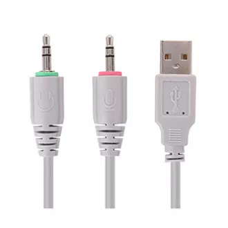 Marvo HG8936 slušalke z mikrofonom, žične, rožnate, osvetljene, 3,5 mm priključek   USB