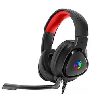 Marvo HG8958 slušalke z mikrofonom, žične, črne, za igre, 3,5 mm jack   razdelilnik   USB