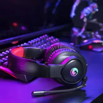 Marvo HG8958 slušalke z mikrofonom, žične, črne, za igre, 3,5 mm jack   razdelilnik   USB