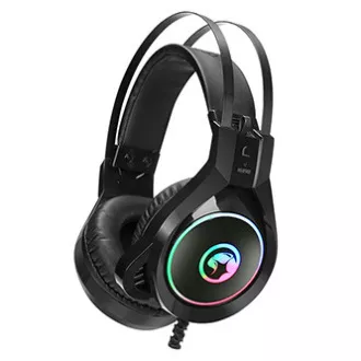 Marvo HG8901 slušalke z mikrofonom, žične, črne, USB