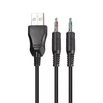 Marvo HG8901 slušalke z mikrofonom, žične, črne, USB