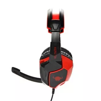 Red Fighter H2 igralne slušalke z mikrofonom, žične, črno-rdeče, 2x 3,5 mm priključek