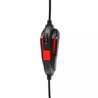 Red Fighter H2 igralne slušalke z mikrofonom, žične, črno-rdeče, 2x 3,5 mm priključek
