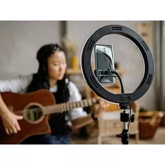 Powerton LIFE RING LIGHT, 13-palčna okrogla luč, nastavitev barve in jakosti, držalo za telefon in stativ, PRODAJA Powerton LIFE RING LIGHT, 13-palčna okrogla luč, nastavitev barve in jakosti, držalo za telefon in stativ, PRODAJA