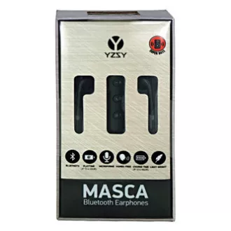 YZSY MASCA slušalke z mikrofonom, brezžične, črne, bluetooth, PRODAJA