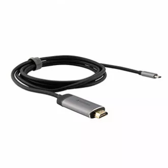 USB (3.1) vozlišče z 1 priključkom, 49144, sivo, dolžina kabla 1,5 m, Verbatim, adapter USB C do HDMI