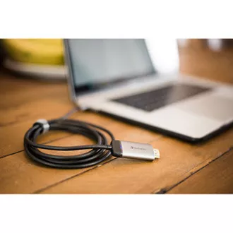 USB (3.1) vozlišče z 1 priključkom, 49144, sivo, dolžina kabla 1,5 m, Verbatim, adapter USB C do HDMI