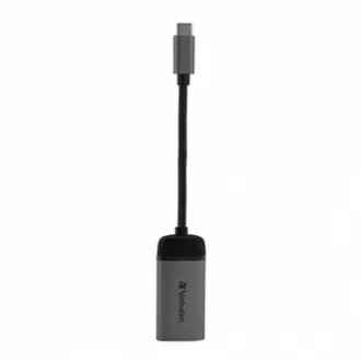 USB (3.1) vozlišče z 1 priključkom, 49143, sivo, dolžina kabla 10 cm, Verbatim, 1x HDMI