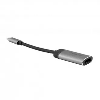 USB (3.1) vozlišče z 1 priključkom, 49143, sivo, dolžina kabla 10 cm, Verbatim, 1x HDMI