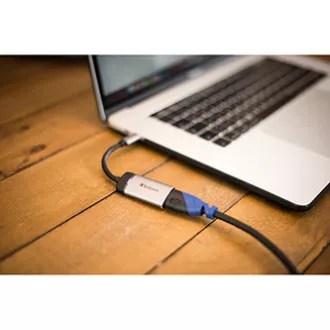 USB (3.1) vozlišče z 1 priključkom, 49143, sivo, dolžina kabla 10 cm, Verbatim, 1x HDMI