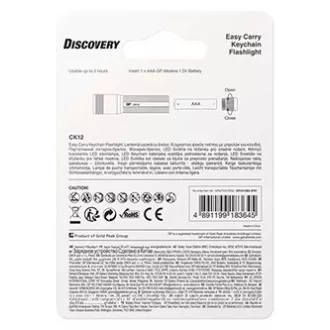 LED svetilka, 1xAAA, kovinska, črna, 20lm, CK12