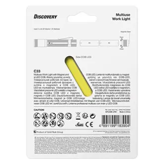 LED svetilka, 2xAA, kovinska, črna, 150lm, C33