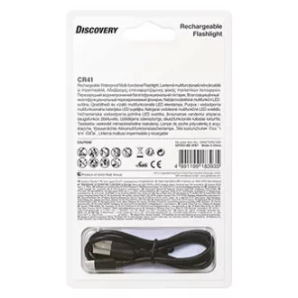 LED svetilka, Li-Ion 3,7V/2500mAh, kovinska, črna, 650lm, CR41