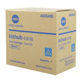 Konica Minolta TNP-51 (A0X5455) - toner, cyan (azuren)