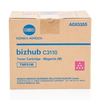 Konica Minolta TNP-51 (A0X5355) - toner, magenta (purpuren)