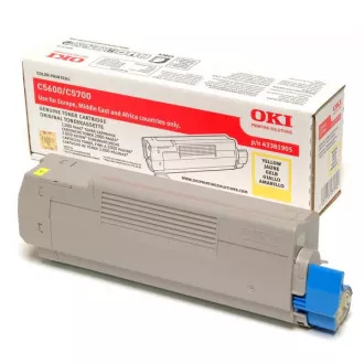 Oki C5600 (43381905) - toner, yellow (rumen)