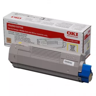 Oki C5650 (43872305) - toner, yellow (rumen)