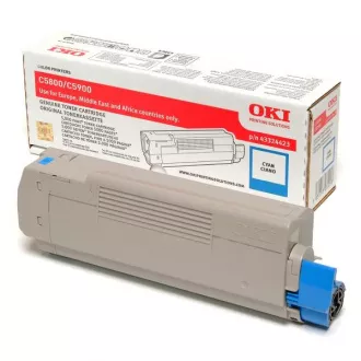 Oki 5550 (43324423) - toner, cyan (azuren)