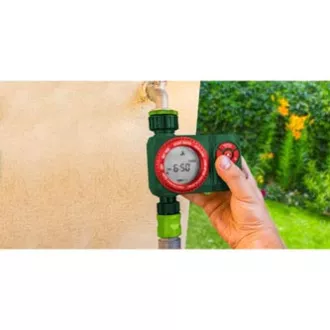 Elektronsko časovno stikalo Verto, 4 funkcije, maksimalni čas izklopa 360 minut, 1/2" in 3/4", zeleno, 15G751